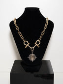 collana claudia -Serie Amazzone catena oro moneta bicolor