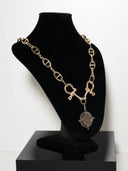collana claudia -Serie Amazzone catena oro moneta bicolor