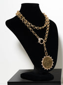 collana angelus catena dorata -medaglia angelus