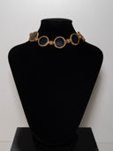 choker elegantia-madreperle colorate strass elastico