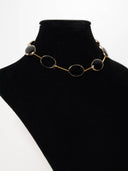 choker minimal onice barrette placate oro elastico