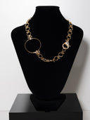 collana orbis cerchio fermaglio brillantini