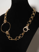 collana orbis cerchio fermaglio brillantini
