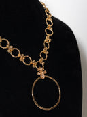 collana obis plain cerchio moschettone giglio e catena a sfera