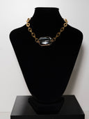 choker petals -serie splendens placato oro  cristallo