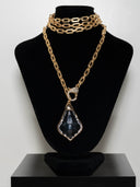 collana party- serie splendens cristallo  moschettone brillantini