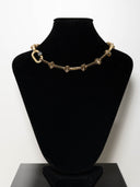 choker nomore catena placata oro moschettone oro