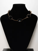 choker minimal onice barrette placate oro elastico