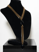choker pythagoras - maglia lisca di pesce onice