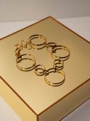 bracciale mila - cerchi in ottone placcato oro