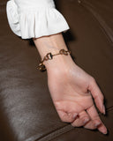 bracciale staffa –  ottone placcato oro