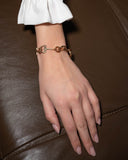 bracciale staffa –  ottone placcato oro