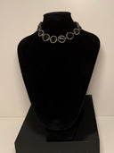 choker mocassite strass con cristalli