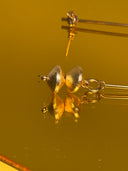 orecchini a stelo sfere schiacciate color oro
