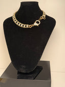 Choker shining doble strass inseriti in doppia catena chiusura gioiello