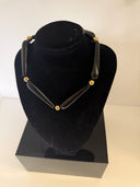 Choker perline a goccia in onice e oro