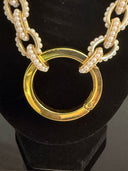 catena margarita con perline e anello centrale
