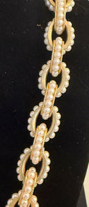 catena margarita con perline e anello centrale