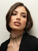 choker maria -serie shining cristalli elastico