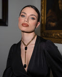 choker pythagoras - maglia lisca di pesce onice